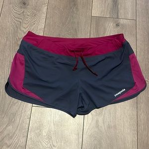 Patagonia Pink and Gray athletic shorts | Size: Medium